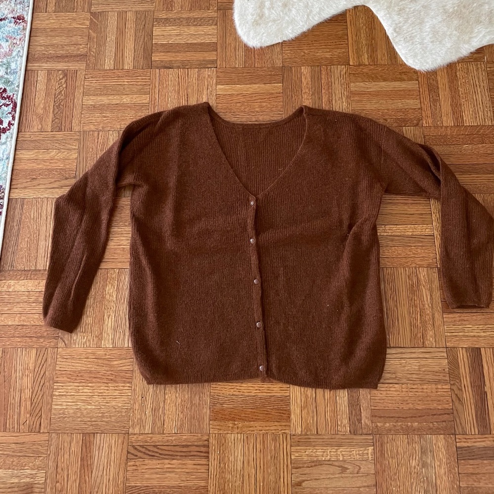 Sezane V neck cardigan